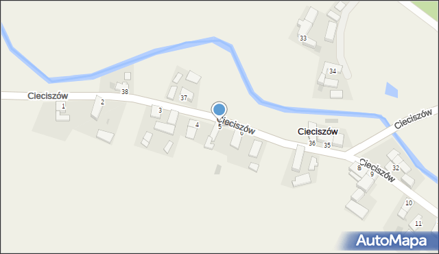Cieciszów, Cieciszów, 5, mapa Cieciszów