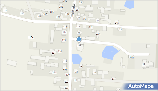 Cieciułów, Cieciułów, 19B, mapa Cieciułów