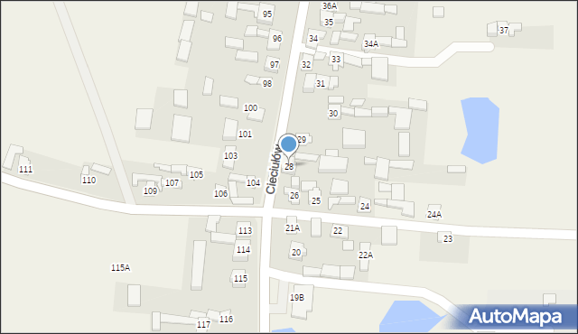 Cieciułów, Cieciułów, 28, mapa Cieciułów