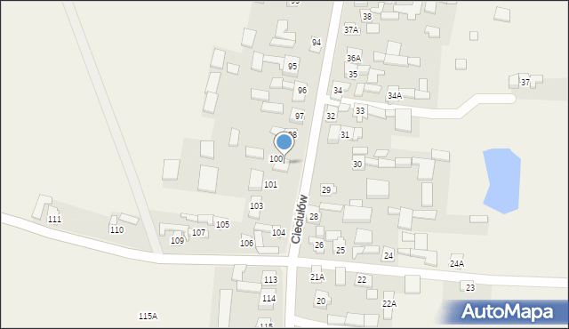 Cieciułów, Cieciułów, 99, mapa Cieciułów