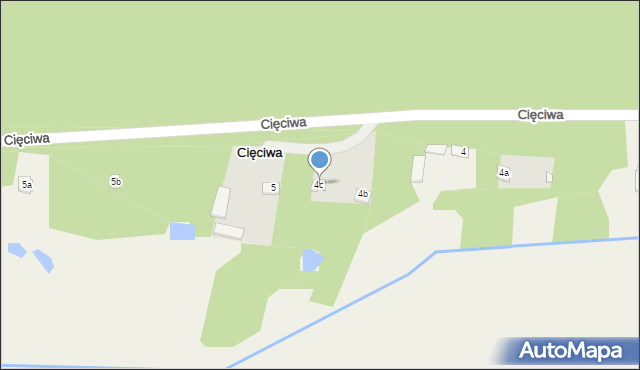 Cięciwa, Cięciwa, 4c, mapa Cięciwa