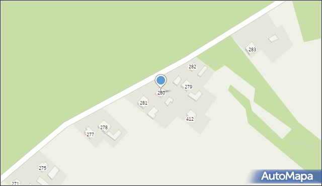 Cieklin, Cieklin, 280, mapa Cieklin