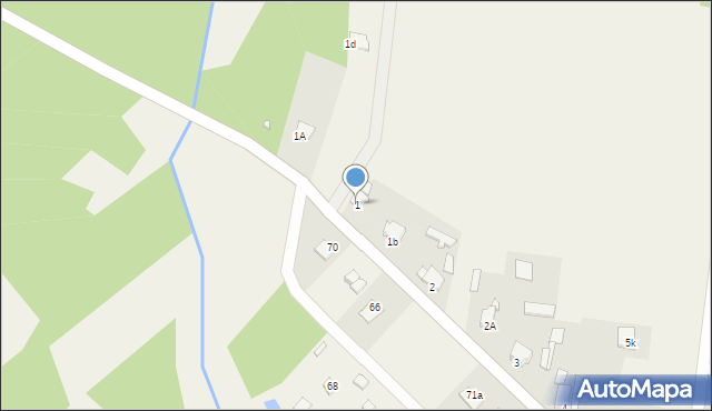 Ciekoty, Ciekoty, 1, mapa Ciekoty