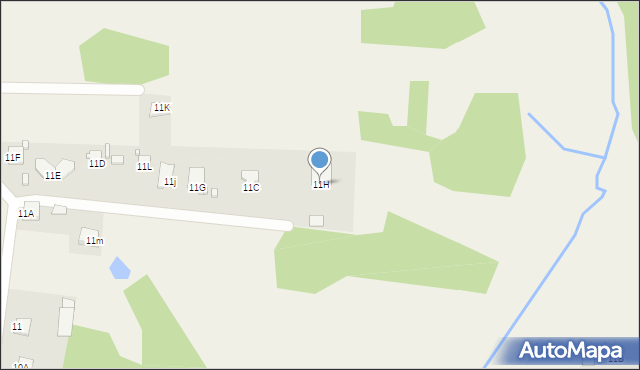 Ciekoty, Ciekoty, 11H, mapa Ciekoty