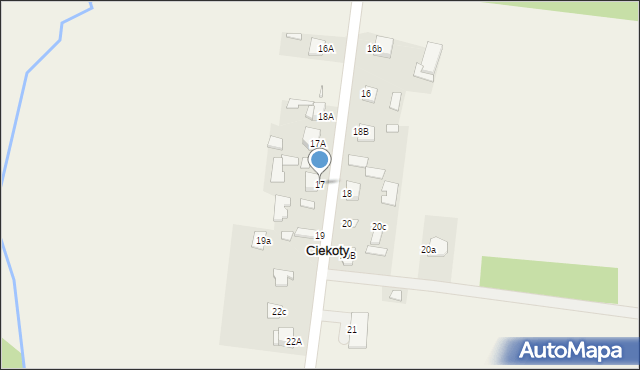 Ciekoty, Ciekoty, 17, mapa Ciekoty