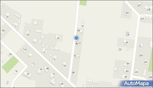Ciekoty, Ciekoty, 5D, mapa Ciekoty