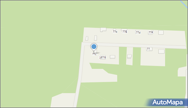 Ciekoty, Ciekoty, 77c, mapa Ciekoty