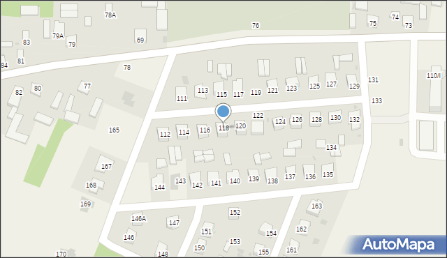 Cielądz, Cielądz, 118, mapa Cielądz