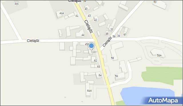 Cielądz, Cielądz, 61, mapa Cielądz