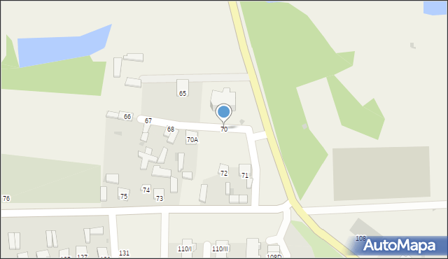 Cielądz, Cielądz, 70, mapa Cielądz