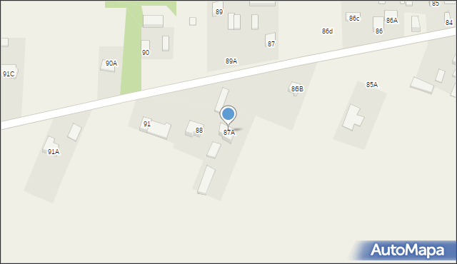 Cielądz, Cielądz, 87A, mapa Cielądz