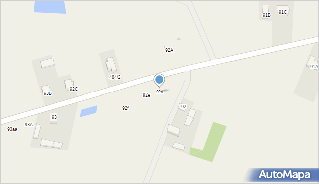 Cielądz, Cielądz, 92d, mapa Cielądz