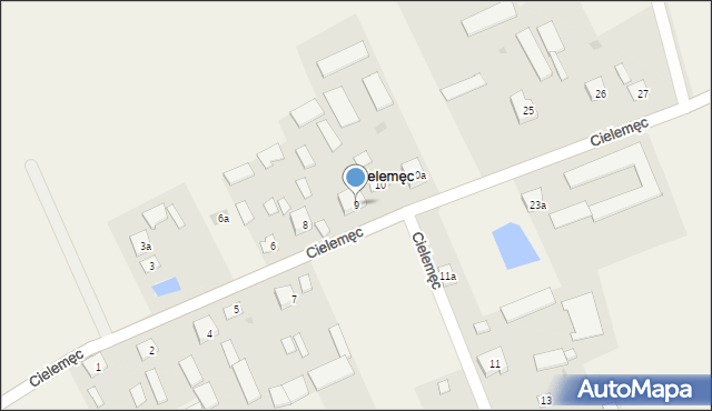 Cielemęc, Cielemęc, 9, mapa Cielemęc