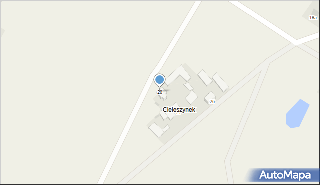 Cieleszyn, Cieleszyn, 28, mapa Cieleszyn