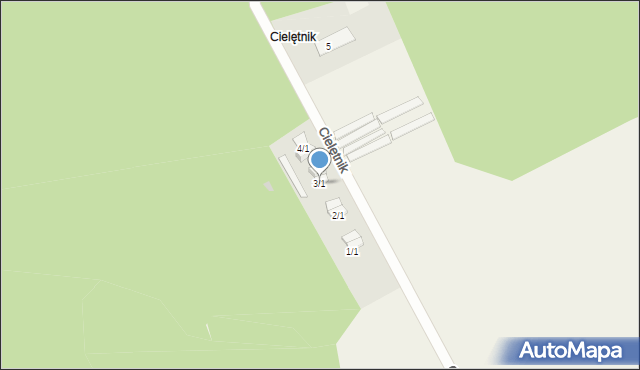 Cielętnik, Cielętnik, 3/1, mapa Cielętnik