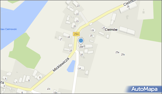 Cielmów, Cielmów, 16A, mapa Cielmów