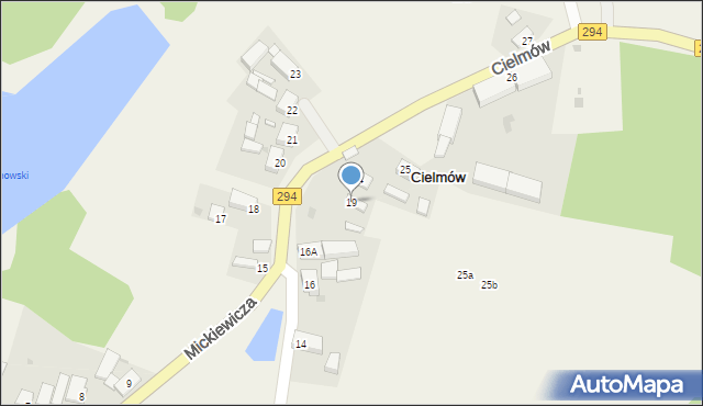 Cielmów, Cielmów, 19, mapa Cielmów