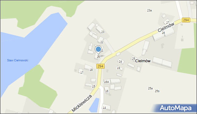 Cielmów, Cielmów, 20, mapa Cielmów