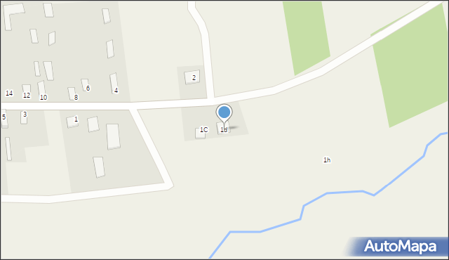 Ciełuszki, Ciełuszki, 1d, mapa Ciełuszki