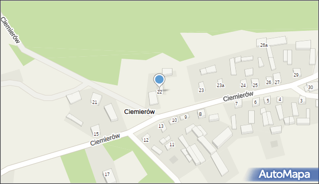 Ciemierów, Ciemierów, 22, mapa Ciemierów