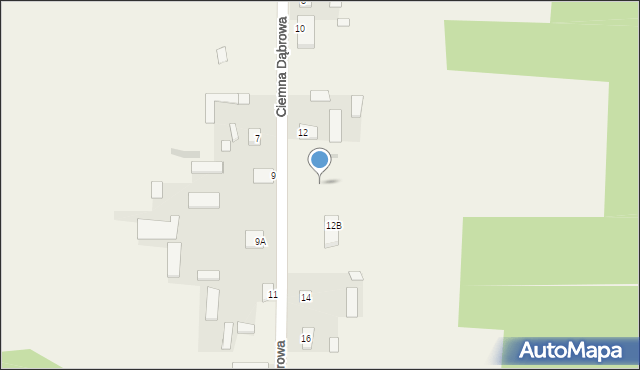 Ciemna Dąbrowa, Ciemna Dąbrowa, 12a, mapa Ciemna Dąbrowa