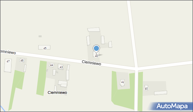 Ciemniewo, Ciemniewo, 42, mapa Ciemniewo