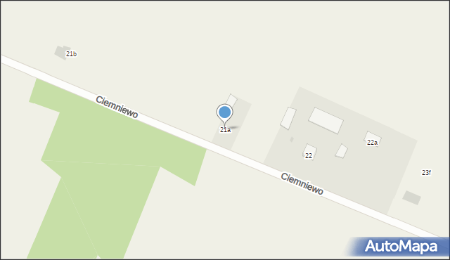 Ciemniewo, Ciemniewo, 21a, mapa Ciemniewo