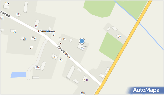 Ciemniewo, Ciemniewo, 7A, mapa Ciemniewo