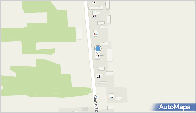 Cienia Trzecia, Cienia Trzecia, 17, mapa Cienia Trzecia