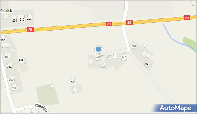 Cieniawa, Cieniawa, 28, mapa Cieniawa