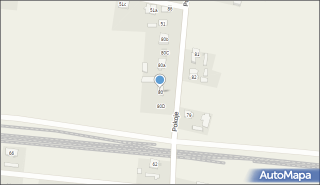 Cienin Zaborny, Cienin Zaborny, 80, mapa Cienin Zaborny