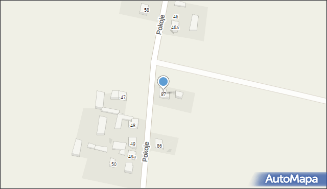 Cienin Zaborny, Cienin Zaborny, 87, mapa Cienin Zaborny