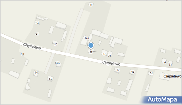 Ciepielewo, Ciepielewo, 38, mapa Ciepielewo