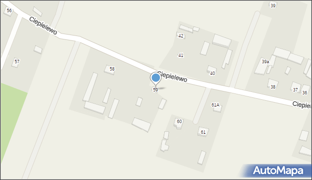 Ciepielewo, Ciepielewo, 59, mapa Ciepielewo