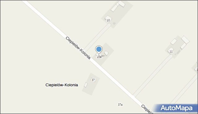 Ciepielów-Kolonia, Ciepielów-Kolonia, 10a, mapa Ciepielów-Kolonia