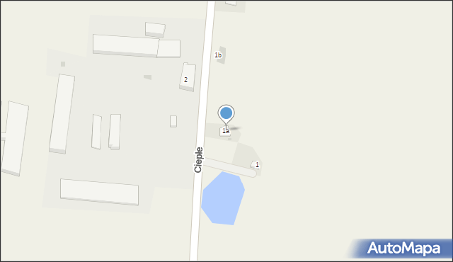 Ciepłe, Ciepłe, 1a, mapa Ciepłe