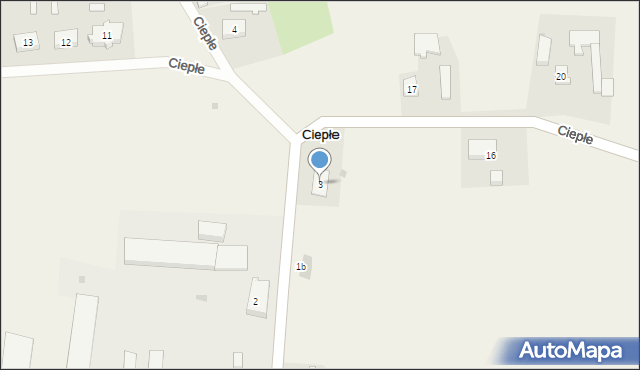 Ciepłe, Ciepłe, 3, mapa Ciepłe