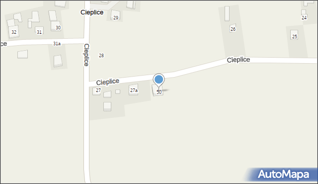 Cieplice, Cieplice, 50, mapa Cieplice