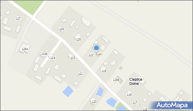 Cieplice, Cieplice, 122a, mapa Cieplice