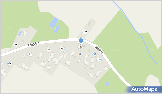 Cieplice, Cieplice, 60, mapa Cieplice