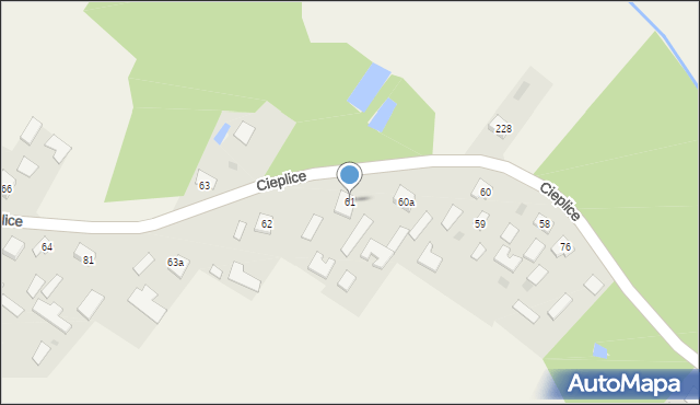 Cieplice, Cieplice, 61, mapa Cieplice