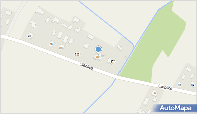 Cieplice, Cieplice, 87B, mapa Cieplice