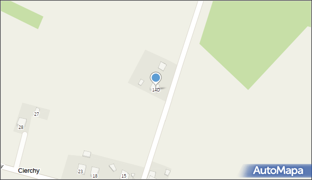 Cierchy, Cierchy, 14D, mapa Cierchy