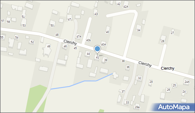 Cierchy, Cierchy, 41, mapa Cierchy