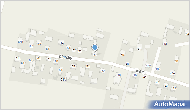 Cierchy, Cierchy, 53, mapa Cierchy