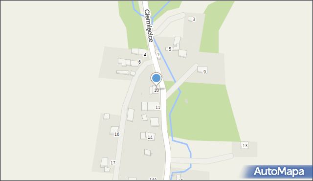 Ciermięcice, Ciermięcice, 10, mapa Ciermięcice