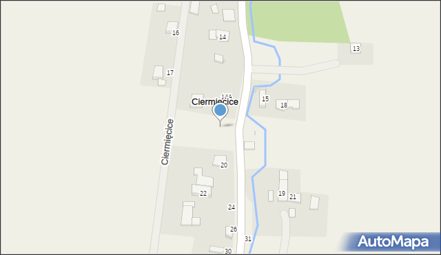 Ciermięcice, Ciermięcice, 14b, mapa Ciermięcice