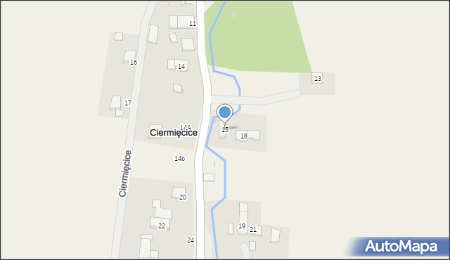 Ciermięcice, Ciermięcice, 15, mapa Ciermięcice