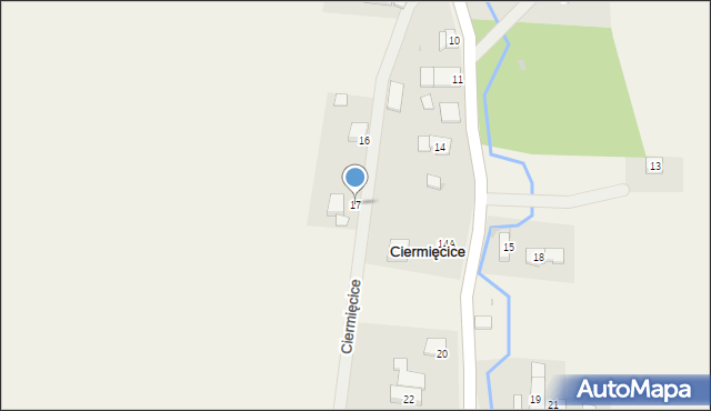 Ciermięcice, Ciermięcice, 17, mapa Ciermięcice