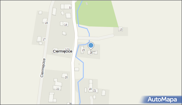 Ciermięcice, Ciermięcice, 18, mapa Ciermięcice